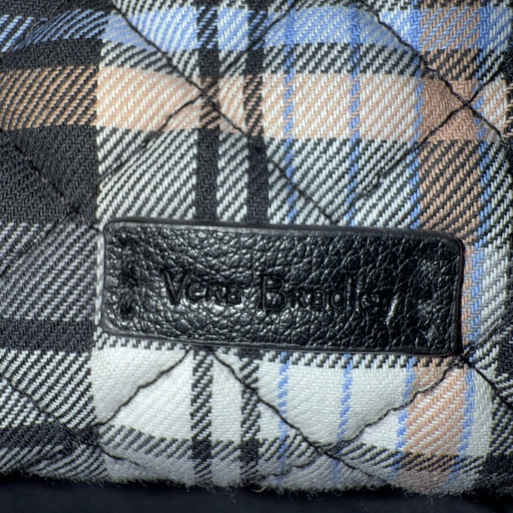 Vera Bradley Triple Zip Hipster crossbody bag in Cozy Plaid Neutral. Like New! - Picture 2 of 3